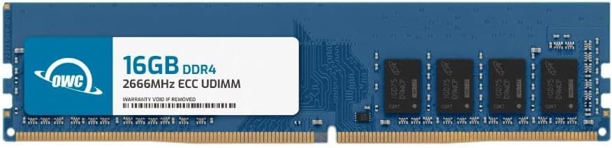 OWC 16GB RAM Compatible with Synology RackStation RS2418+ and RS2418RP+ DDR4 2666MHz PC4-21300 ECC Unbuffered UDIMM 2Rx8 1.2V Memory Upgrade for NAS, RackStation, FlashStation, & NVR DVA