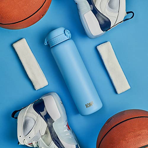 ION8 Lightweight 1 Litre Steel Water Bottle, Non-Insulated, Leak Proof, Easy to Open, Secure Lock, Dishwasher Safe - Image 2