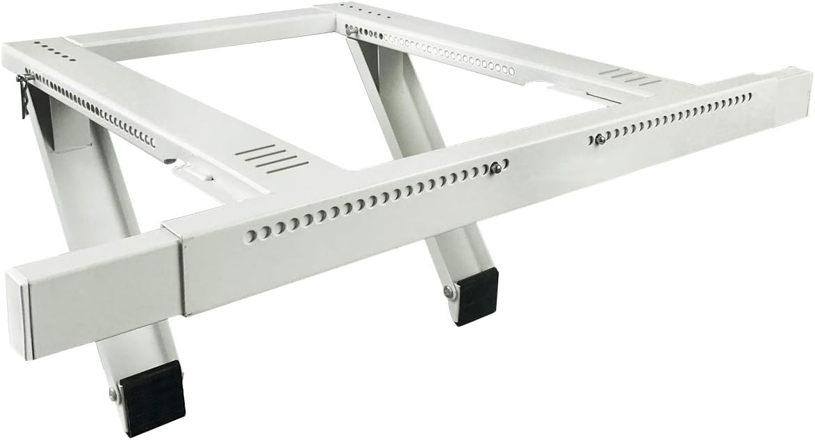 Jeacent Universal Window Air Conditioner Support Bracket No Drilling ,No Tools, Heavy-Duty Window AC Bracket Supports Up to 200lbs, Fits Single or Double Hung Windows