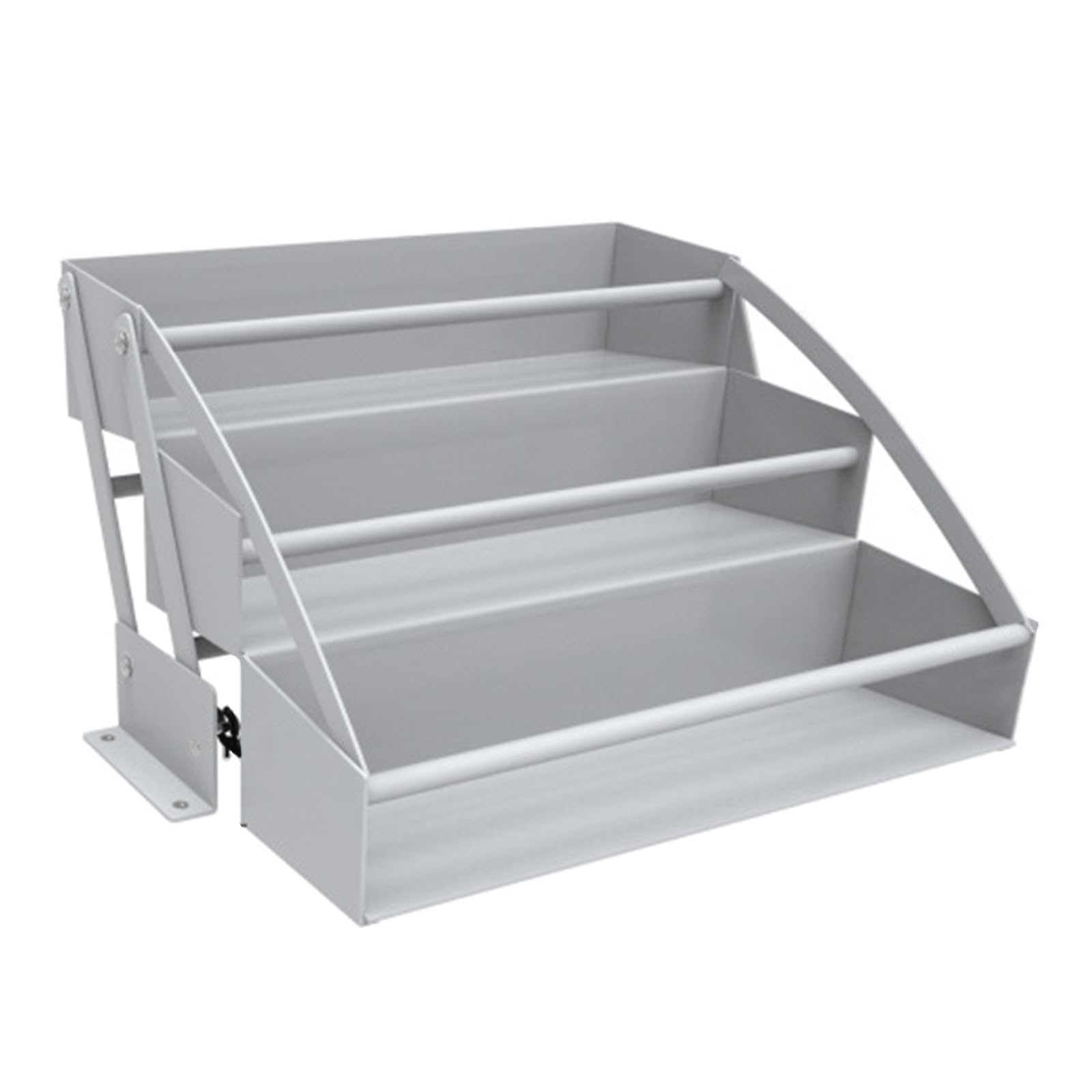 FackLOxc Down Spices Rack 3 Tiers Pull Kitchen Cabinet Organizers, Sliding Out Storage Basket for Opening Wall Cabinets Pull Kitchen Cabinet Organizers