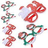 Alasum 6piezas Gafas De Navidad Infantiles Marco De Gafas De Fiesta Para Accesorios Navideños Divertidos Adultos