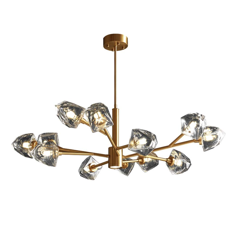 Modern Indoor Chandelier Pendant Lighting Fixtures Lighting Room Art Decor Crystal Luminaire Decoration 18-Lights G4 Compatible with Dining