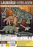  Laubsägevorlage Saurier in der Kreidezeit: Laubsägevorlage für sechs spannende Dinosaurier aus hochwertigem 3mm Pappelsperrholz.