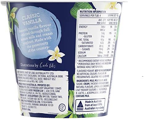 Dairy Farmers Yoghurt, Vanilla, 600g - Chilled 1