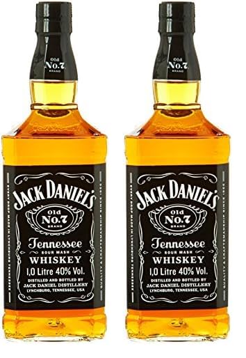 Jack Daniel's Tennessee Whiskey 1L (Lot de 2)