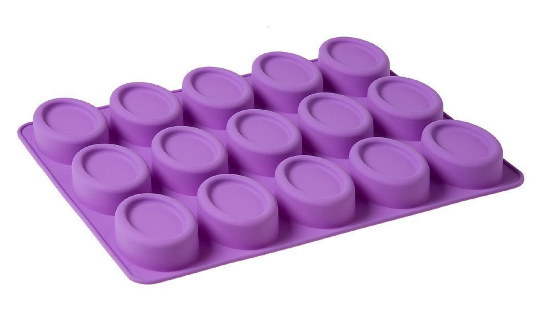 FirstTry Soaps Molds I Silicone Oval Shape Mould I Handmade Sharp Edges Soap Making Forms I 3D Moulds for Lotion Bar Cake Chocolate Candy Ice Dessert DIY Candle Resin Making Craft Art - 15 Cavity-image-15
