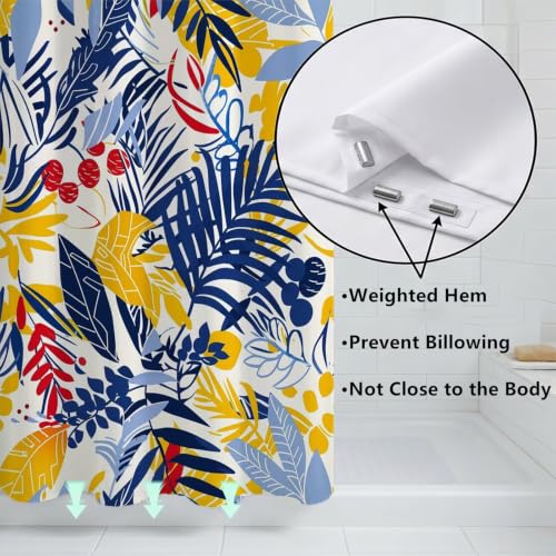 Rideau de douche imperméable et lavable en machine pour baignoire - 6