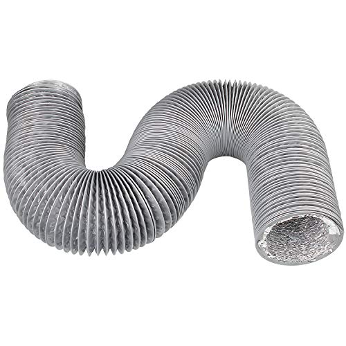 Abuff ABUS-VENTHOSE-12FEET-SLV-180812 Dryer Duct Hose 4 Inch By 12 Feet, Abuff Flexible 4-Layers Aluminum Dryer Vent Tube Transition Duct thumb #5