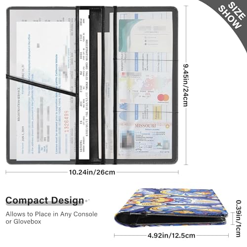 Organizador para carro Mandala multicolor miniatura 3