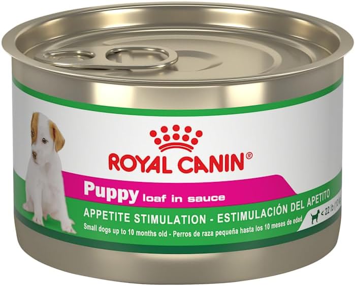 Royal Canin Canine Health Nutrition Puppy Loaf in Sauce Canned Dog Food, 5.2 oz., Case of 24