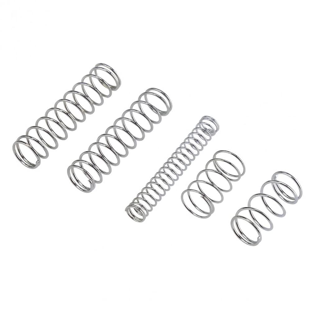 Set 200 Molle A Compressione Assortite - Acciaio Zincato, Piccole Molle Di Espansione In Scatola