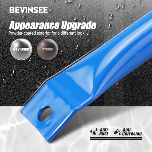 Image of Bevinsee V Cover Braces Kidney Bars Compatible with E90 E91 E92 E93 320i 323i 325i 328i 330i 335d 335i 335is 335xi 2006-2013 Aluminum Front Grille Inserts Brace Wrap Stripes Covers, Blue
