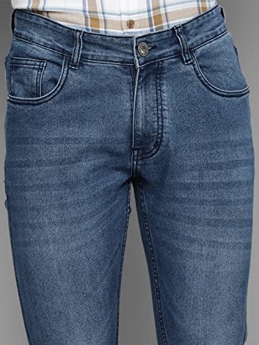 Image of Allen Cooper Slimmy Comfortable Mid Rise Denim Jeans for Men