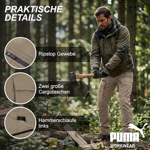 Pantalon de travail anti-déchirure PUMA stretch pour en finir avec les vêtements rigides
