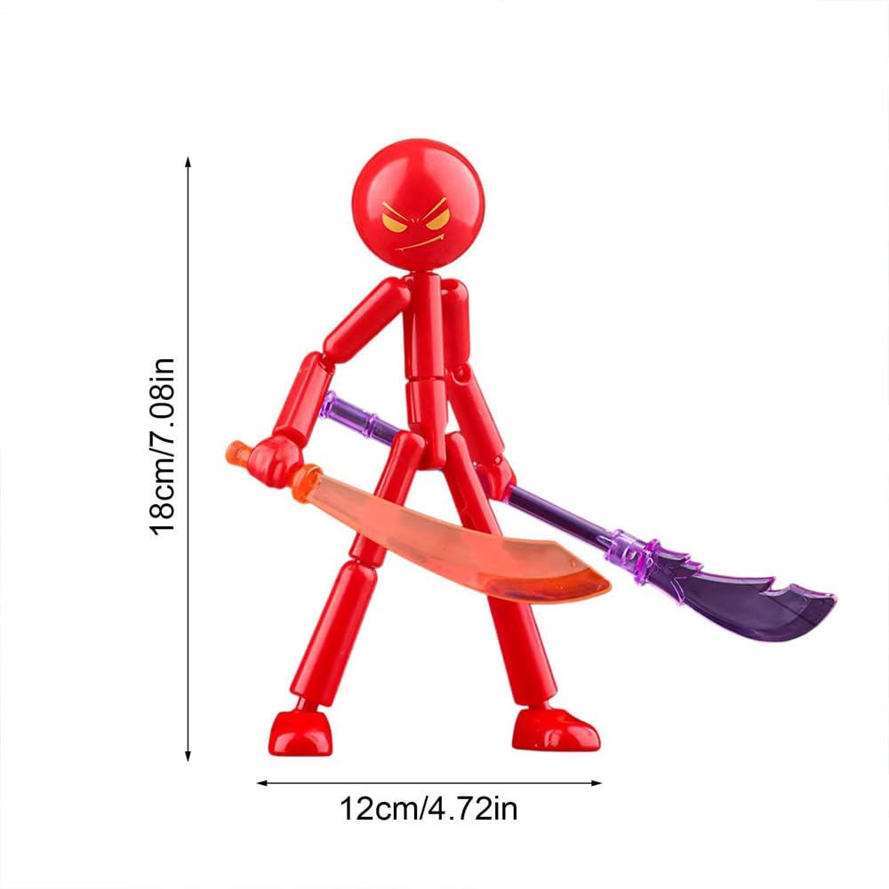 Action Figure Da Collezione Stickman Smontabile Bambola Meccanica Articolazioni Snodabile Posizionabile