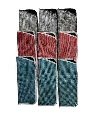 Foster Grant Lote de atacado - 9 peças. Estojos de óculos de olho de cor sólida 15 x 5,7 cm para óculos de tamanho padrão