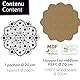 Aladine - Schablone & Halterung Mandala 20 cm – zum Erstellen von Mandalas in Dot Painting – Malerei auf Kieselstein, Holz, Stoff, Leinwand – Dotting Malerei Punkte – Kreatives Hobby – 85502