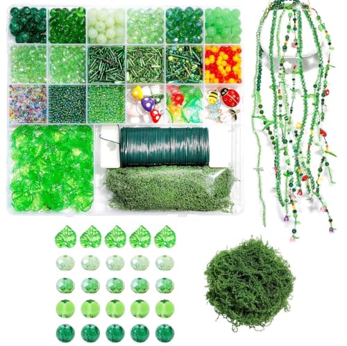 Kit de manualidades con abalorios para crear plantas y flores artificiales decorativas DIY