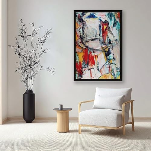 Toile interchangeable Willem De Kooning pour mur sans perçage