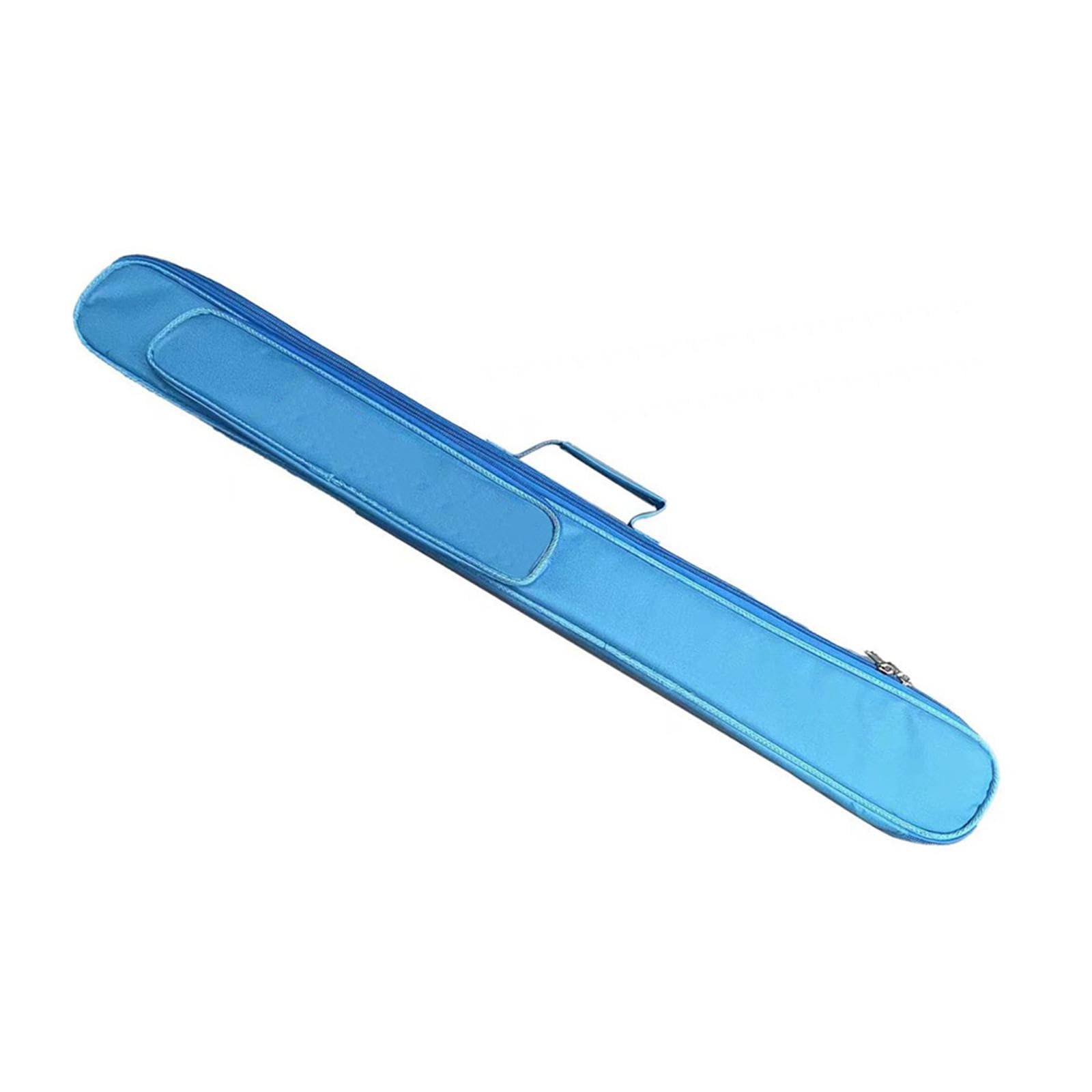 kowaku Pool Cue Case Storage Pouch Protector with Accessory Pockets Practical Pool Cue Carrying Case Oxford Cloth for Men and Women, Blue