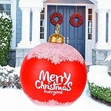 Bola inflable de Navidad de 24 pulgadas para exteriores,