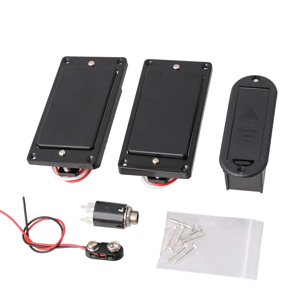 Gitarren-Tonabnehmer Aktiver Humbucker-Tonabnehmer Set mit geschlossener Doppelspule mit Kabel