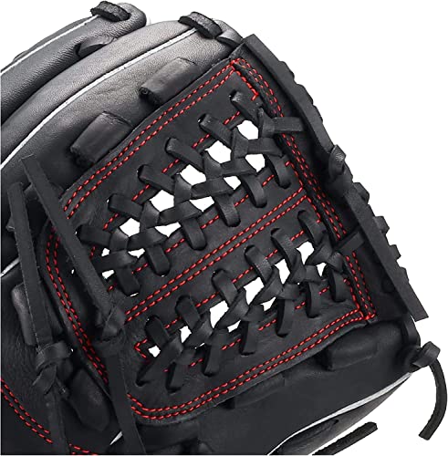 【Amazon.co.jp 限定】ローリングス(Rawlings) 少年 ジュニア 野球 グローブ GJXPMG9M1 10.5インチ(小学校高学年向け)軟式/ソフトボール兼用 オールラウンド ブラック 右投げ(左手着用) グラブ 9枚目