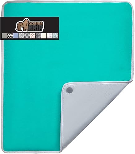 Miniatura 21 de The Original GORILLA GRIP Funda y almohadilla para tabla de planchar, revestimiento de silicona, acolchado grueso resistente a quemaduras, fundas de