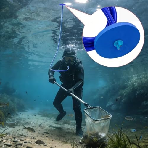 Dispositivos de respiración subacuática azul de 1,5 metros para evitar entrada de agua 2