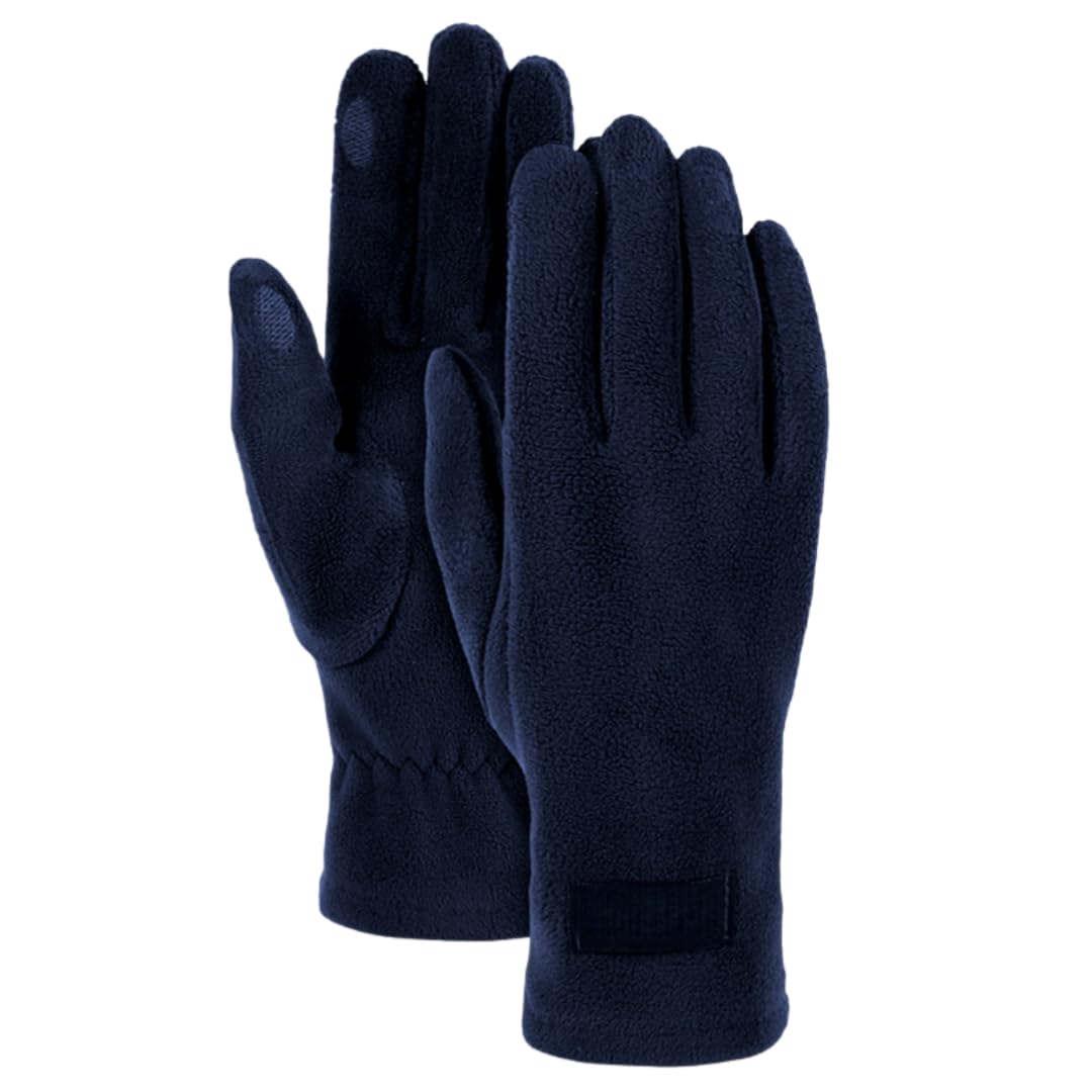 Yisenjee Women's Navy Blue Thermal Gloves Winter Polar Fleece Warm Cycling Running Driving Fleece Touchscreen Gloves - Navy