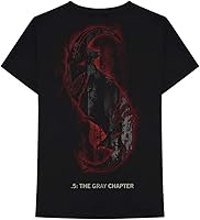 Vista 2 de Slipknot Camiseta gris Chapter Star Negro