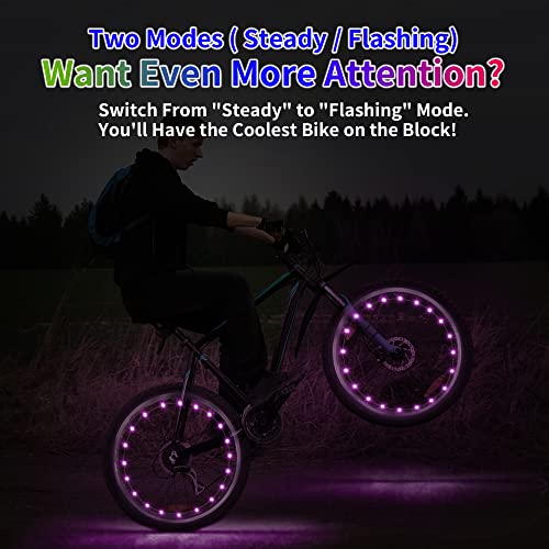 Luces LED para rueda de bicicleta infantil accesorios impermeables DAWAY A01 5