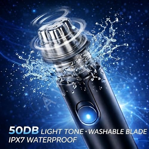 Image of AVNISH 2026 2 in 1 USB Rechargeable Nose & Ear Hair Trimmer, Stainless Steel Blades, Aluminum Body, Painless Hair Remover For Men & Women, Cordless 360 Safe Trimming, Portable Electric Grooming Tool