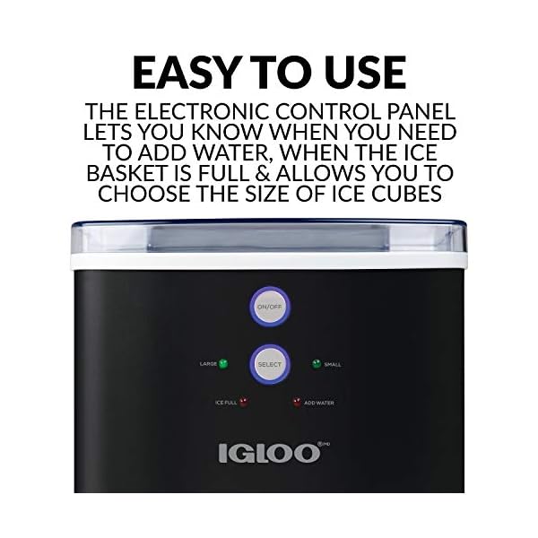 Igloo ICEB33SL 33Pound Automatic Portable Countertop Ice Maker Machine