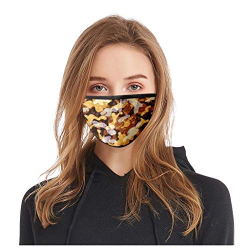 Preisvergleich Produktbild TTWOMEN 5PC Kopftuch Multifunktionstuch Motorrad Winddicht Atmungsaktiv Camouflage Drucken Mundschutz Halstuch Schön Sommerschal Augenschutz Schlauchschal Halstuch (B, Einheitsgröße)