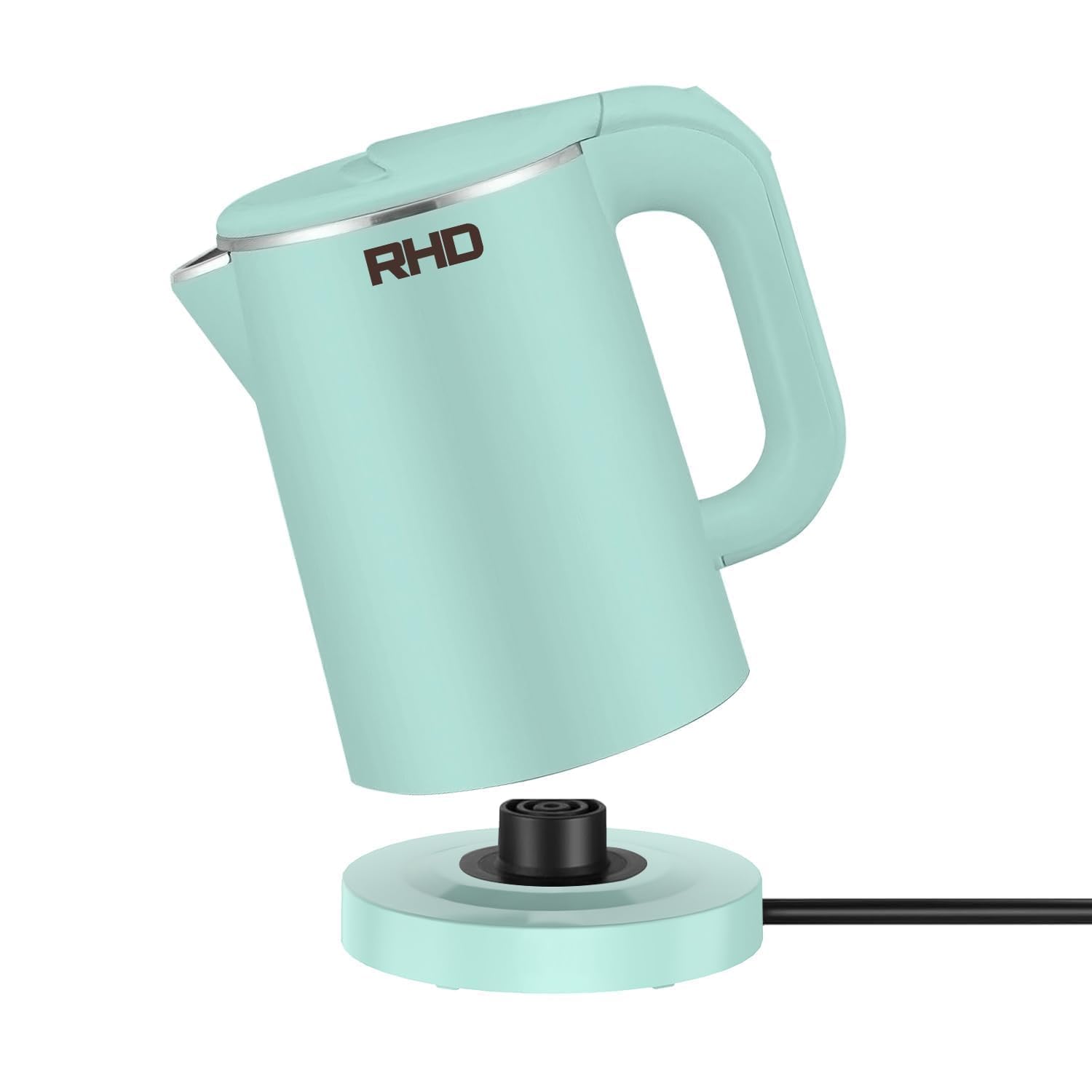 0.8L Small Electric Kettles for Boiling Water, Stainless Steel Mini Travel Kettle, 1000W Fast Boil Teapot, Boil-Dry Protection & Auto Shut-Off, Perfect For Traveling Cooking, Coffee, Tea, Eggs(Green)