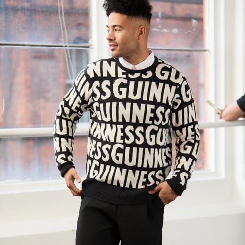 Guinness Black & Cream Chunky Letters Knit Jumper (XLarge)4