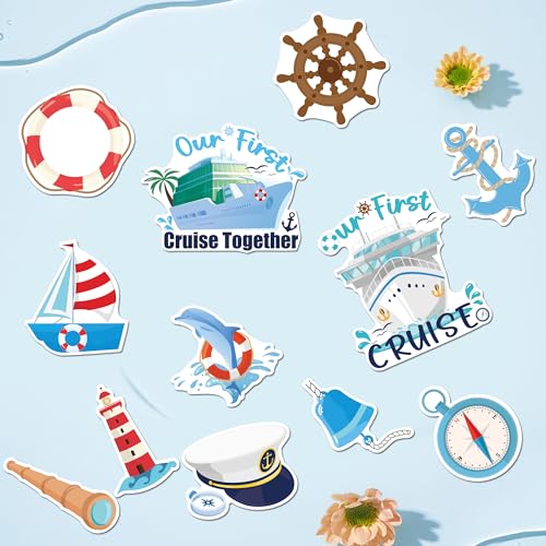 Imanes decorativos para puerta tema crucero 12 unidades miniatura 2