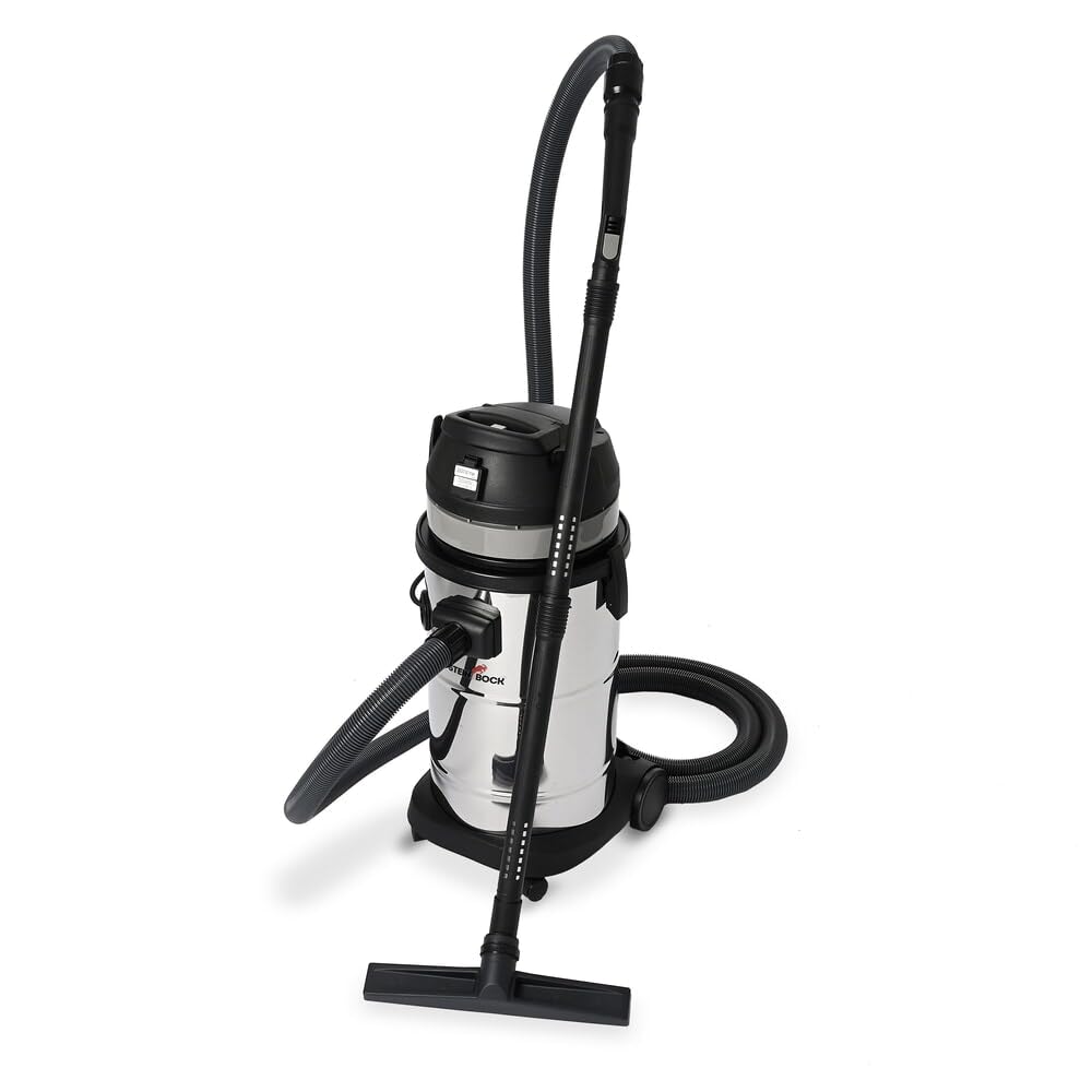 Steinbock Pumpsauger | 1.200 Watt | 41 l Edelstahlbehälter | Nasssauger mit integrierter Tauchpumpe für effizientes Abpumpen | Wasserdurchfluss-Ventil | Durchgehende Flüssigkeitsaufnahme und -abfuhr