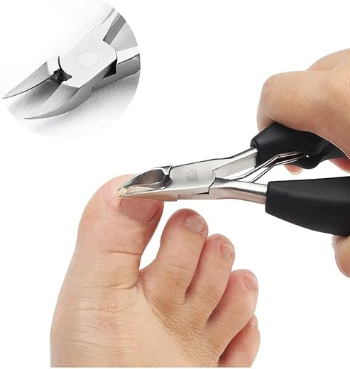Kriq Nail Clippers Toenail Clippers for Thick Nails for Seniors with Curve Diagonal Blade for Ingrown Nails Effortlessly Toe Nail Clippers Heavy Duty Stainless Steel Physician…