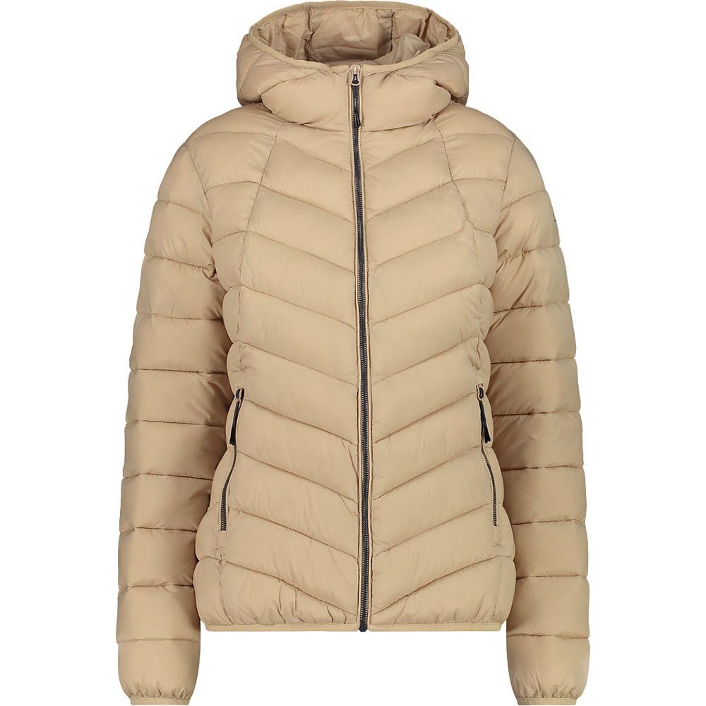 CMP - Woman Jacket Fix Hood, Sesame, XL