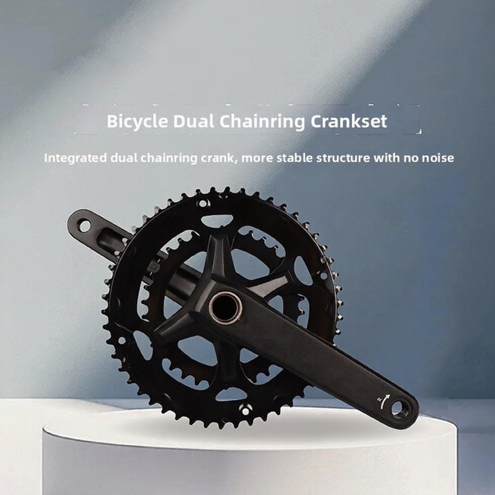 Guarnitura per Road Bike 170mm Alluminio Leggero Guarnitura per | Alluminio leggero 170mm, verniciatura elettroforetica, resistenza ruggine, prestazioni stabili ciclisti(165)