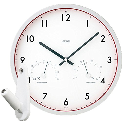 Lemnos Air clock LC09-11W + 壁の穴が目立ちにくい時計用壁掛けフック 2点セット 掛け時計 掛時計 壁掛け時計 壁掛時計 フック おしゃれ エアークロック タカタレムノス