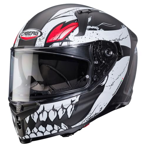 CABERG AVALON X PUNK MATT GREY / WHITE / RED S CASCO INTEGRALE