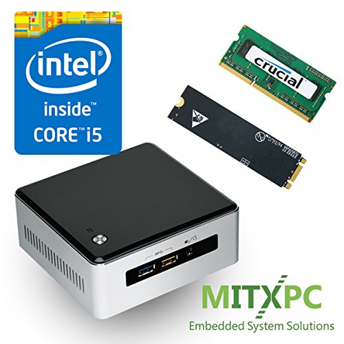 Intel NUC5i5RYH 5th Gen Core i5 NUC Mini PC w/ 8GB, 256GB M.2 SSD, WiFi, BOXNUC5i5RYH - Configured and Assembled by MITXPC