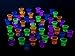 Party Essentials Hard Plastic 1-Ounce Shot Glasses, 100-Count, Multi Neon