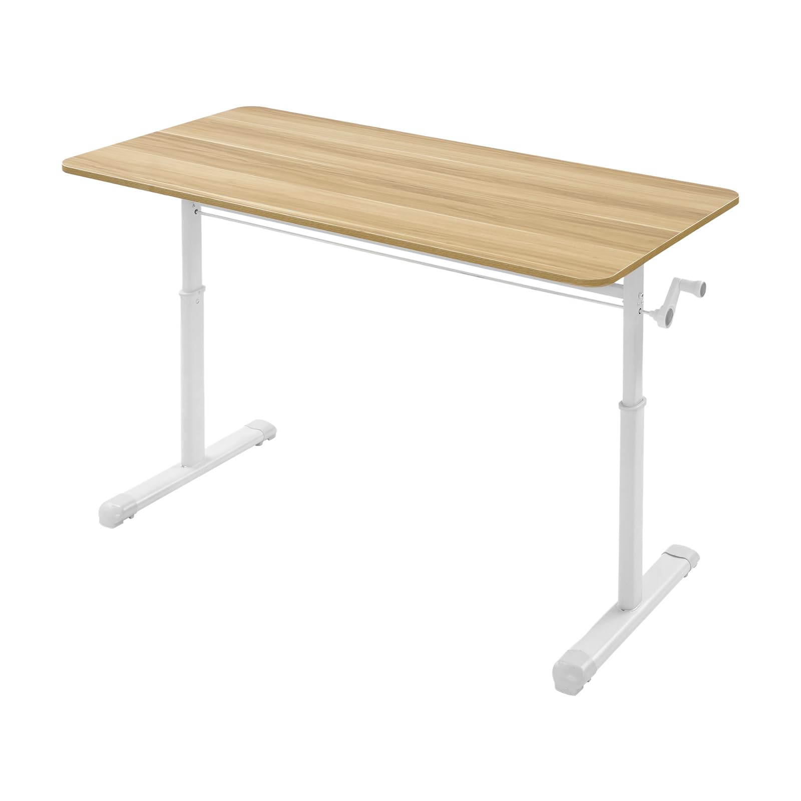 Escritorio de altura regulable 120 x 60 cm, escritorio de pie manual, altura ajustable, 65-90 cm, mesa de oficina/salón con capacidad de carga de 100 kg