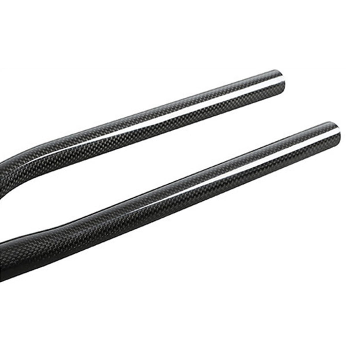 Guidon De Vélo Pliant en Carbone 380-700mm 25.4mm Rise 15mm Guidon VTT pour Vélo D'Equilibre Enfant Scooter Vélo De Route Riser Bar Noir (Size : 420mm)