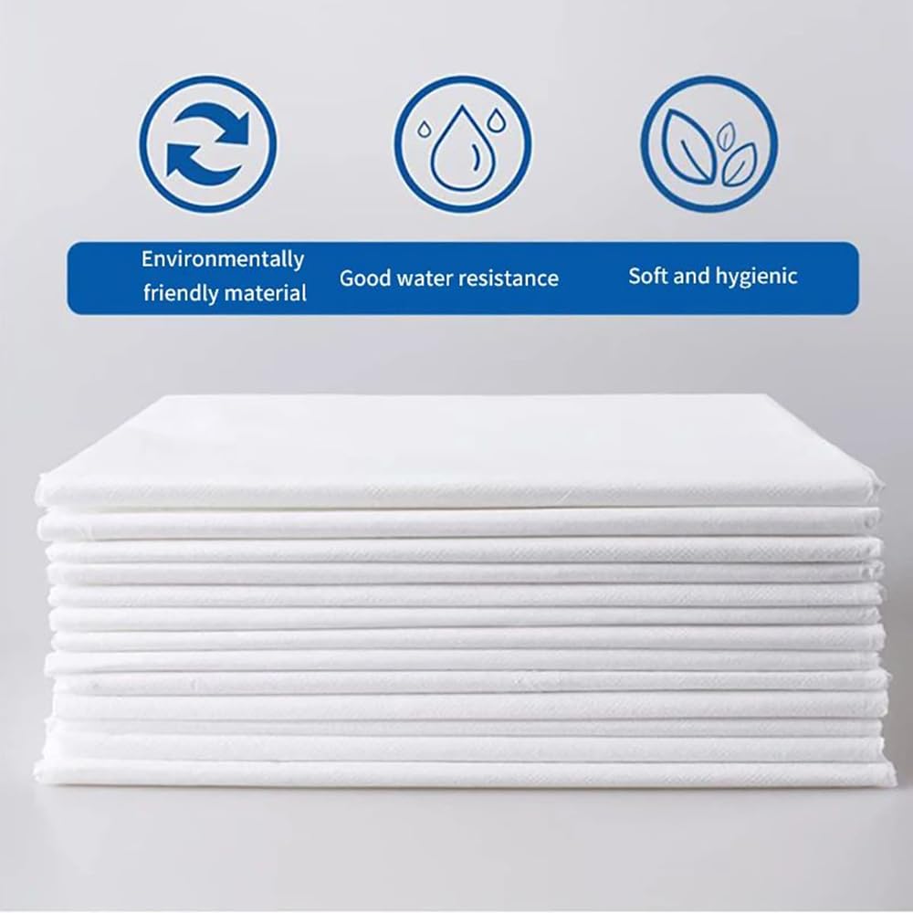 NEWFUN Sabanas Desechables Camilla Masaje，100pcs Sábanas Para Camillas No Tejidas，Sábana de Masaje Suave no Tejida，180x80cm，Adecuado Para Salones de Belleza，Spas，Masajes，Hoteles， Salones de Tatuaje