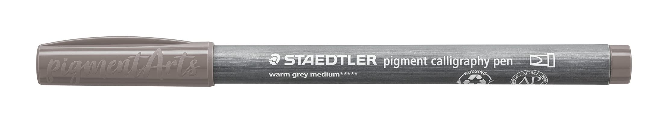 STAEDTLER 375-84 Pigment Arts Calligraphy Pen - Warm Grey (Box of 10), standard - Image 2